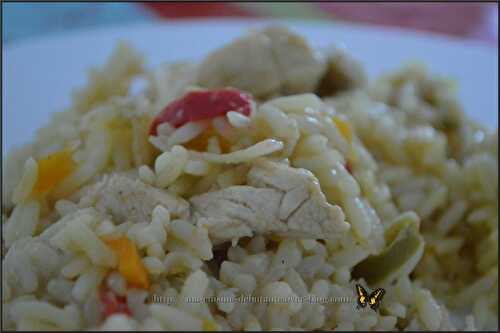 Émincés de poulet au riz