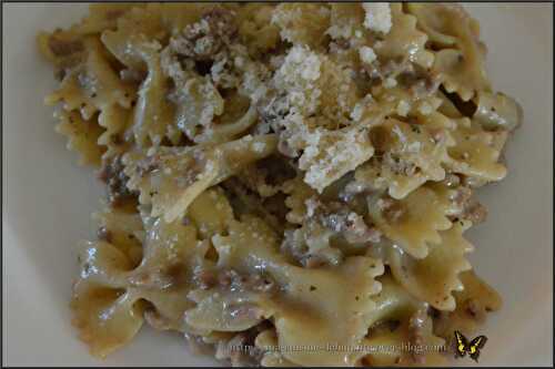 Farfalles à la viande hachée
