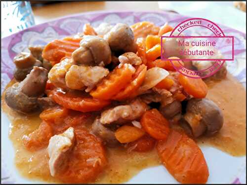 Filet dinde et ses carottes à la sauce curry coco au companion