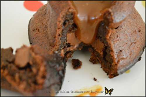 Fondant au chocolat et praliné