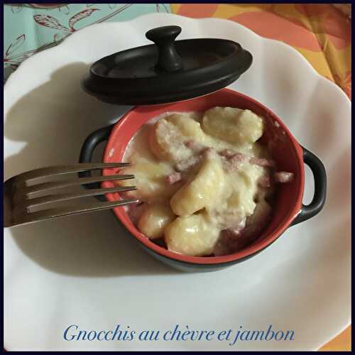 Gnocchis au chèvre et jambon