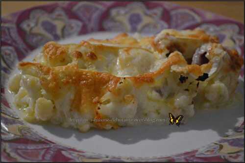 Gratin de chou fleur au Brie