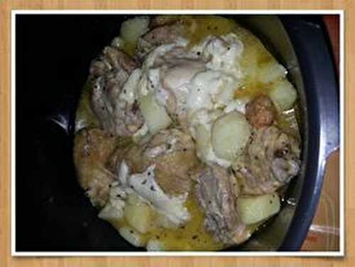 Haut de poulet pomme de terre fromage raclette fumé de savoie