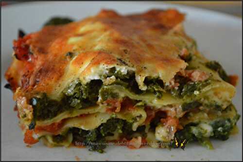 Lasagnes aux épinards et fromages