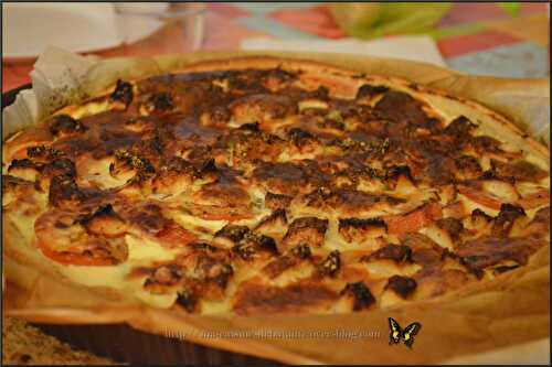 Ma tarte salée au poulet tomate