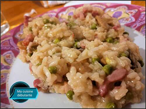 Mon risotto petits pois avec Cookeasy