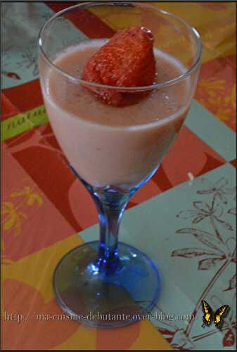 Panna cotta fraises poires