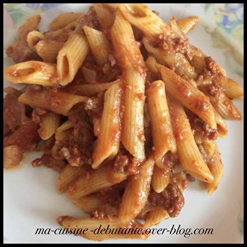 Penne à la bolognaise