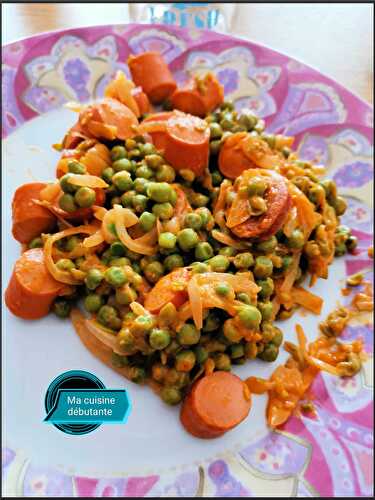 Petit pois et ses knackis chorizo au cookeasy