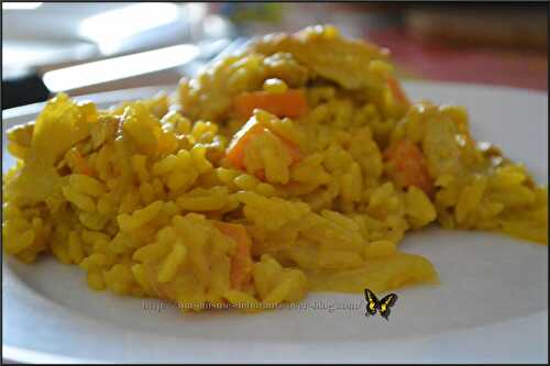 Poulet à l'indienne et son riz