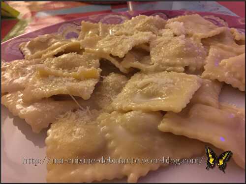 Raviolis poulet parmesan