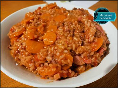 Risotto et sa viande hachée avec cookeasy