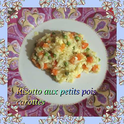 Risotto petis pois carottes