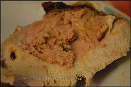 Rôti de porc au foie gras