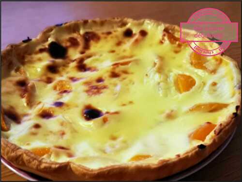 Tarte à l'abricot et sa crème pâtissière au companion