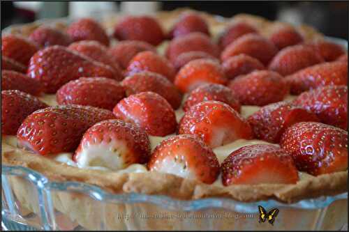 Tarte aux fraises et sa crème mousseline