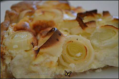 Tarte aux poireaux et au chèvre