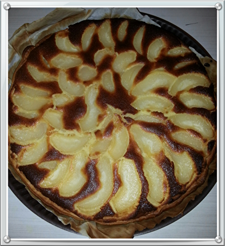 Tarte poire/amandine