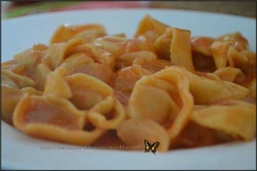 Tortellinis viande et sa sauce tomatée