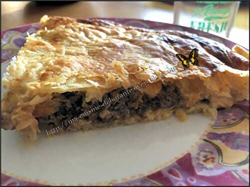 Tourte à la viande haché et son fromage