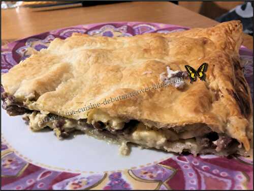 Tourte à la viande hachée et à la fourme D'Ambert