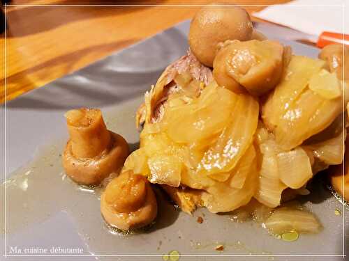 Rôti de porc aux champignons avec cookeo - Ma cuisine débutante