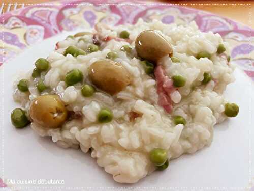 Mon risotto champignon petits pois avec le companion xl touch pro