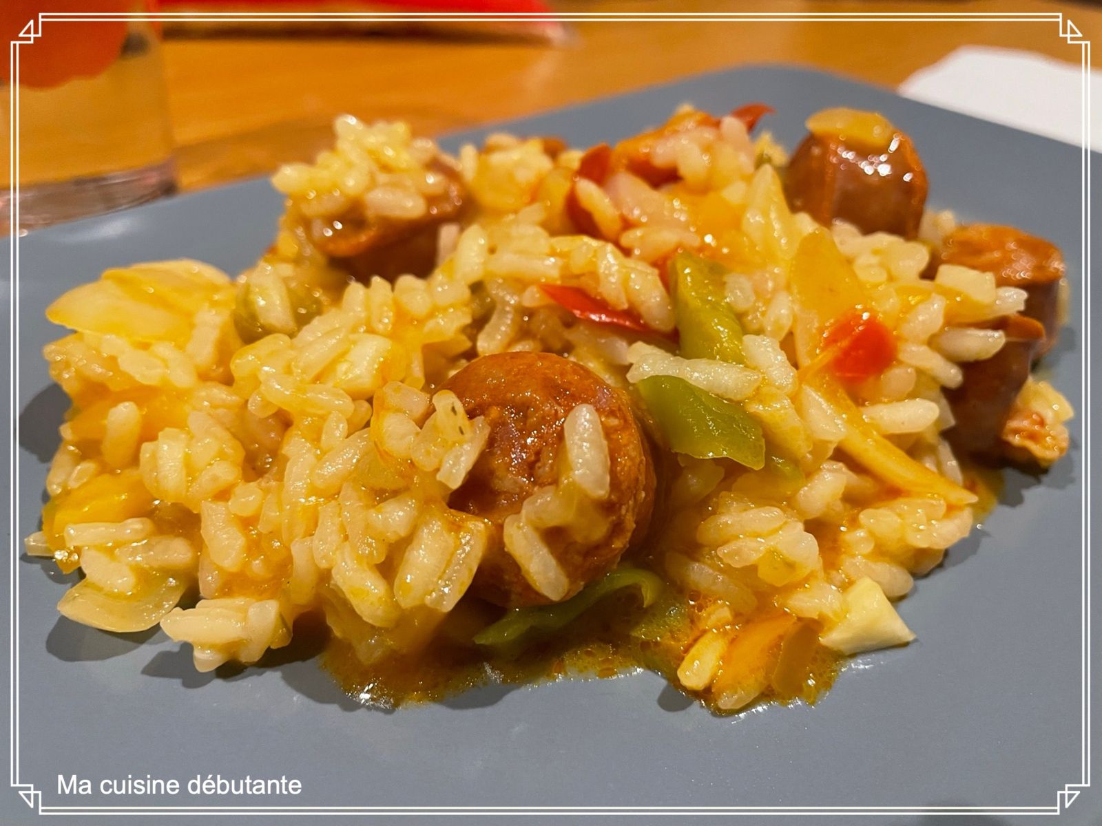 Risotto au chorizo et ses trois poivrons au I companion touch pro 