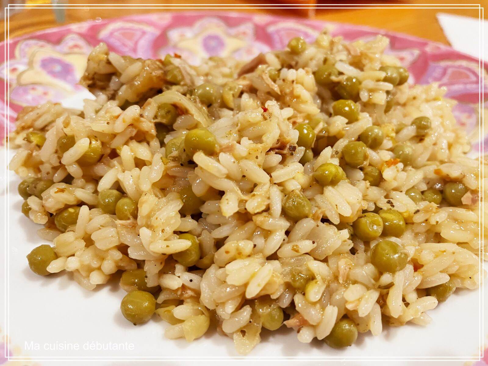 Riz au thon et ses petits pois au cookeo