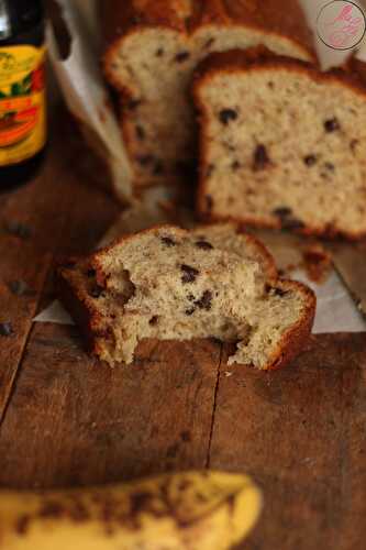 Banana bread {cake bananes & pépites de chocolat}