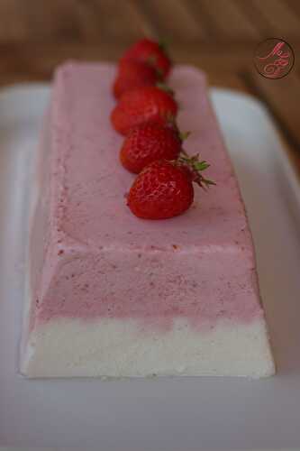 Bavarois vanille / fraise