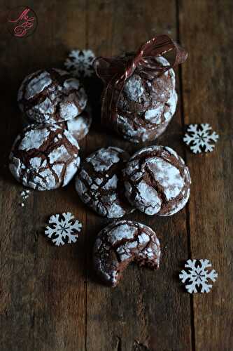 Biscuits craquelés au chocolat et tonka