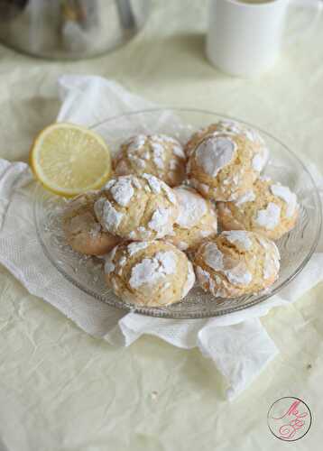 Biscuits craquelés au citron