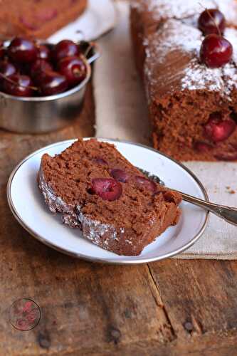 Cake au chocolat & cerises