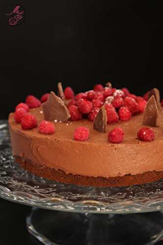 Cheesecake au chocolat & framboises {Jeu concours Cœur de Pom’}