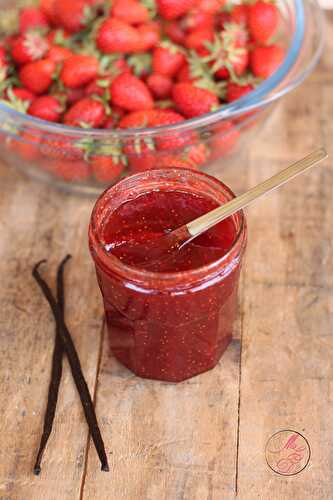 Confiture de fraises à la vanille