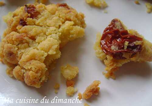 Cookies version salée – Tomates séchées, parmesan & thym