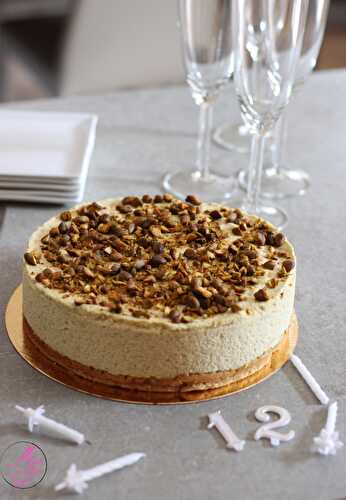 Entremets noisette – pistache