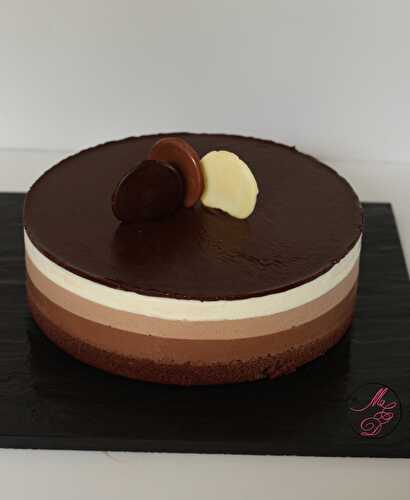 Entremets trois chocolats