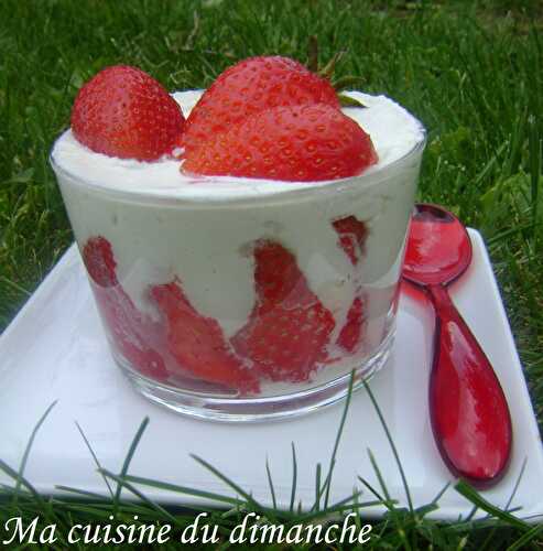 Fraises à la chantilly de mascarpone