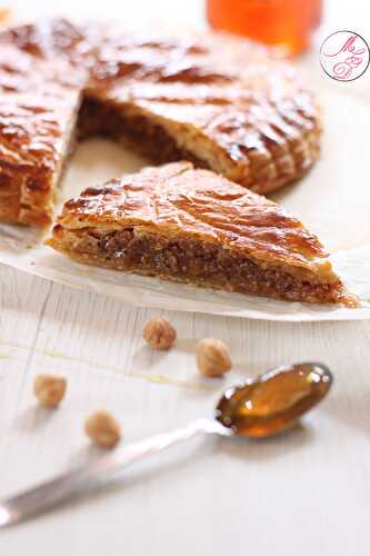 Galette des rois à la crème de noisette et confit de citron