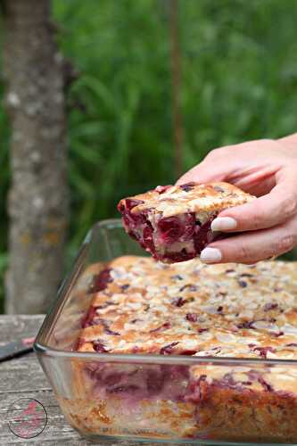 Gâteau amandine aux cerises