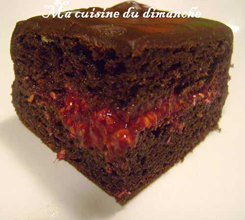 Gâteau (d’anniversaire) chocolat & framboise