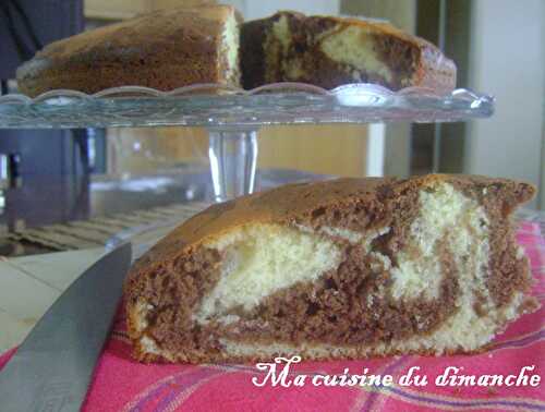 Gateau marbré au yaourt