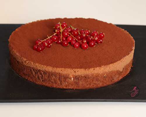 Gâteau mousse au chocolat bi-textures