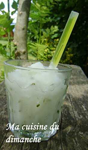 Granita au citron & basilic (sans sorbetière)