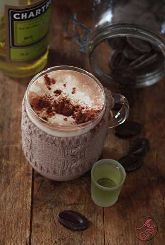 Green Chaud (boisson à base de chocolat chaud et liqueur de Chartreuse verte)