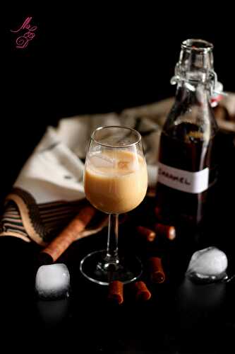 Le Calvamel (cocktail au Calvados, caramel, crème & cannelle)