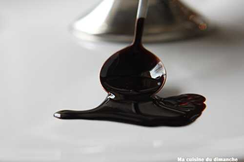 Le coulis au chocolat