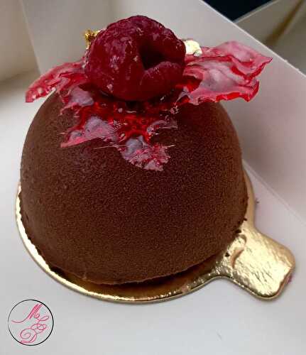 Le Dominical (Dômes mousse chocolat / insert framboise)